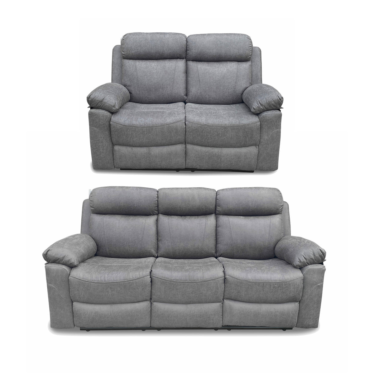 Recliner Sofa Suede Leather fabric