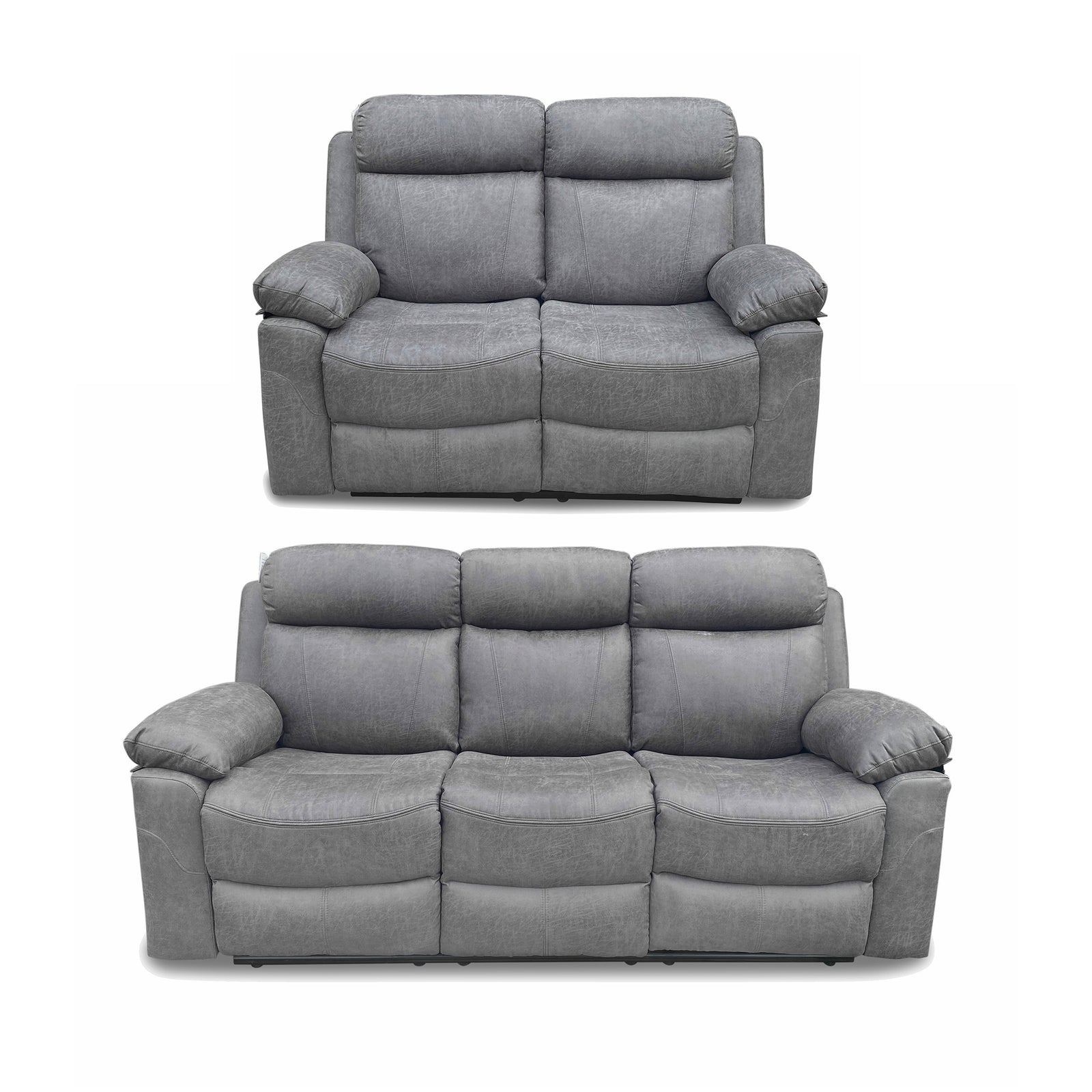 Recliner Sofa Suede Leather fabric