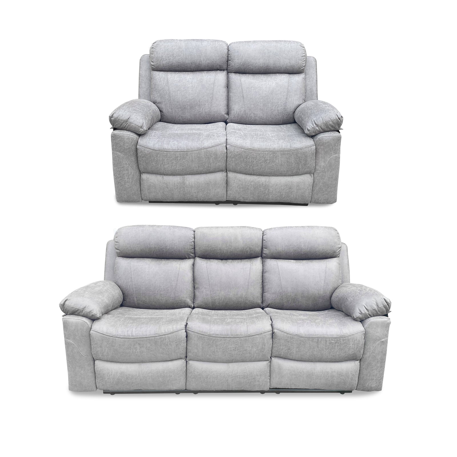 Recliner Sofa Suede Leather fabric