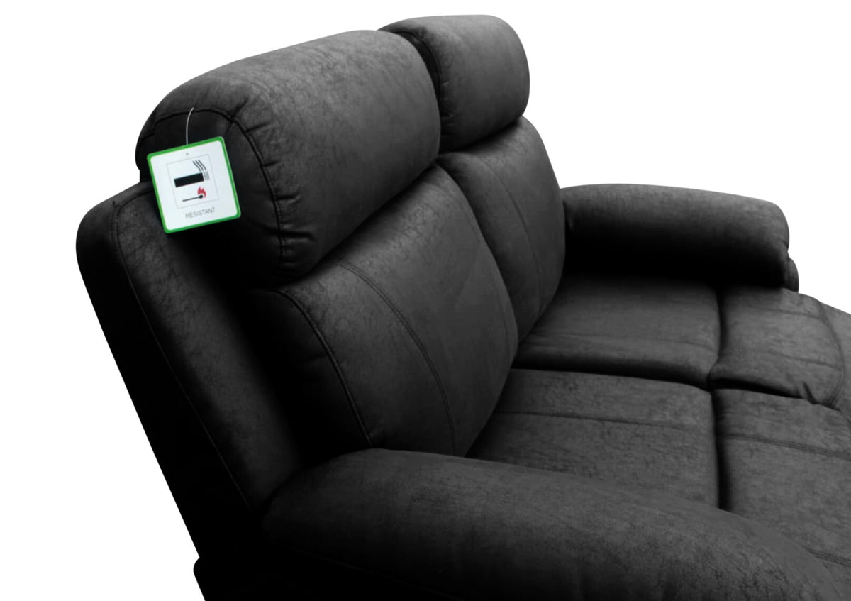 Recliner Sofa Suede Leather fabric