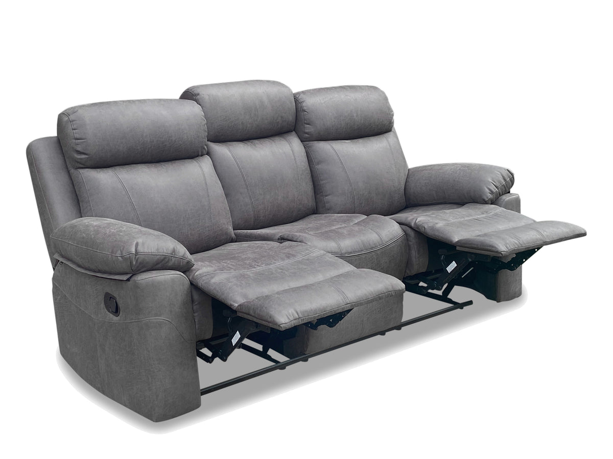Recliner Sofa Suede Leather fabric