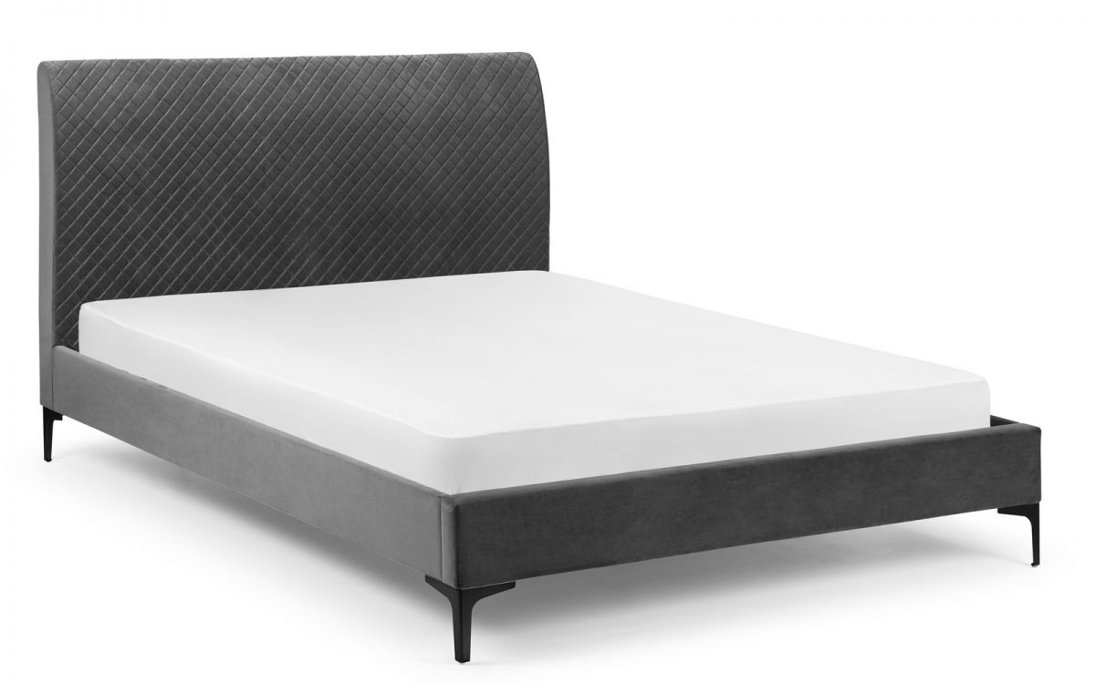 Sullivan Diamond Quilted Velvet Bed